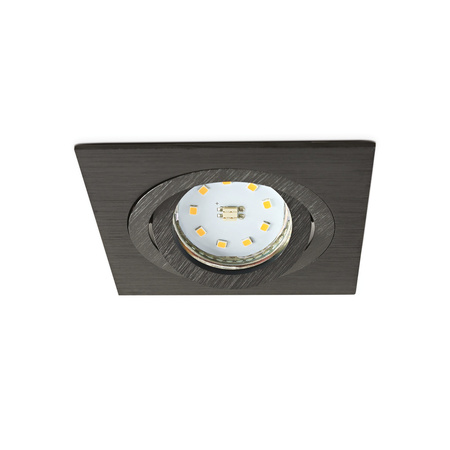 Flush Mount GU10 Halogen Einbaustrahler Mesh Schwarz Quadratisch Kobi