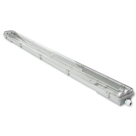 Schlagwettergeschützte Leuchte 120cm 2xT8 G13 IP65 + LED-Leuchtstoffröhren 18W 4000K Neutral Masterled