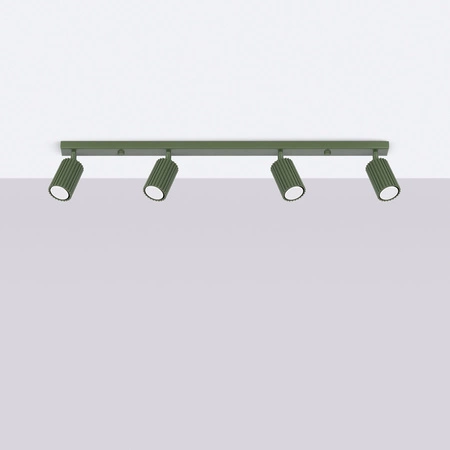 Tuba Spot Reflektor Deckenleuchte 4x GU10 Olive Carbon Deep Space SL.1622 Sollux