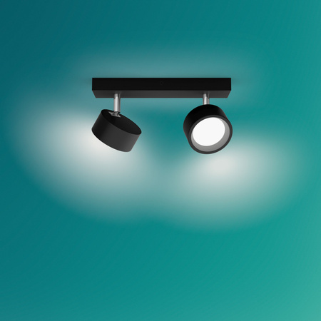 LED-Reflektor-Deckenleuchte 11W 1100lm 2700K Schwarz Bruder Philips