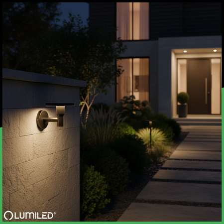 Gartenleuchte CCT LED-Wandleuchte 12W 3000-6500K IP65 CORTUS LUMILED