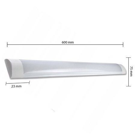 LED-Linienanbauleuchte 18W 6500K Kalt 120° Weiß 60cm Masterled