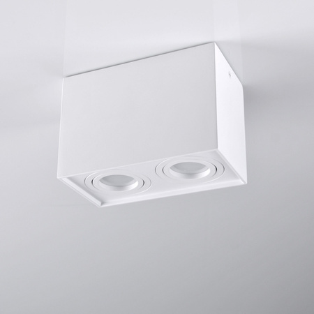 Deckenanbauleuchte Hadar Q2 2xGU10 beweglich rechteckig weiß