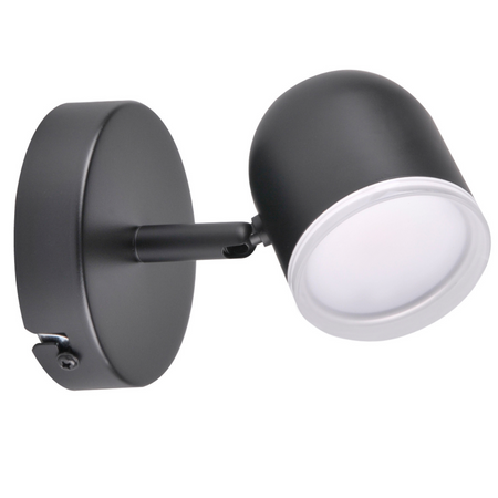Verstellbare Wandleuchte 4,2W LED RAWI 1 schwarz 3000K GOLDLUX (Polux)