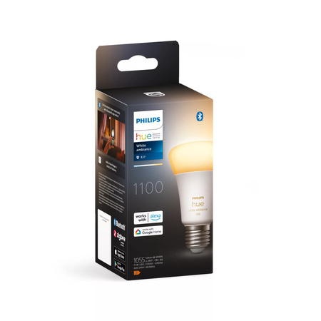 LED-Glühbirne E27 A60 8W CCT PHILIPS HUE White & Ambiance Bluetooth Zigbee