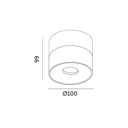 LED-Deckenleuchte 10,5W 680lm 3000K Warm Dimmbar CRI90 Schwarz Lahti Kobi