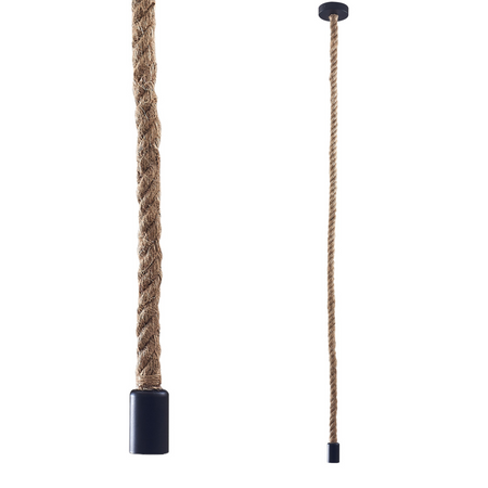 Sanico Goldlux E27 Beige Seil abgehängte Deckenleuchte