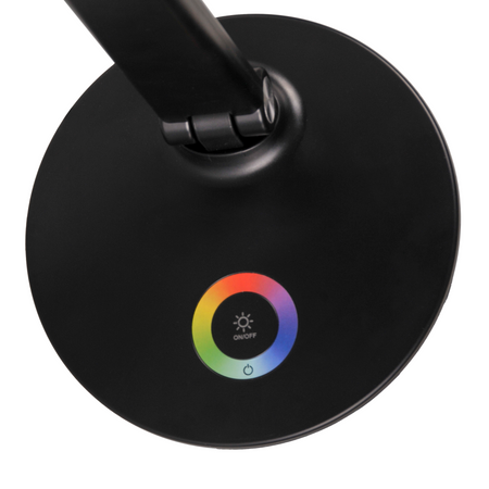 LED Tischlampe 7W 450lm 4000K Neutral RGB 120° Schwarz Dimmbar Neptun Sanico Goldlux
