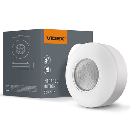 Bewegungs- und Dämmerungslichtsensor 1200W Weiß VL-SPC12W Videx