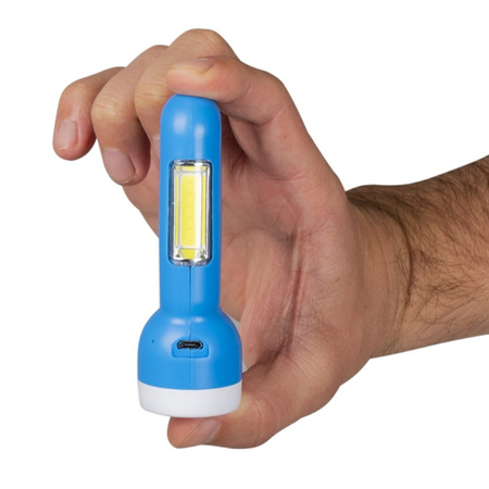 Wiederaufladbare LED-Taschenlampe 100lm 2in1 mit COB-Seitenlicht 300lm VAYOX