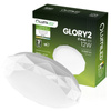 Plafond LED Aufbaumontage 12W IP44 Rund GLORY 2 DIAMENT 26cm LUMILED