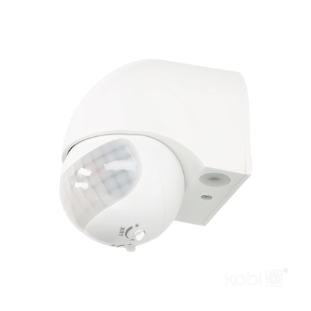 PIR-Bewegungs- und Dämmerungsmelder LX40 180ST WHITE KOBI