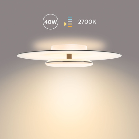 LED-Deckenleuchte Plafond 40W 4200lm 2700K Weiß Granat Philips