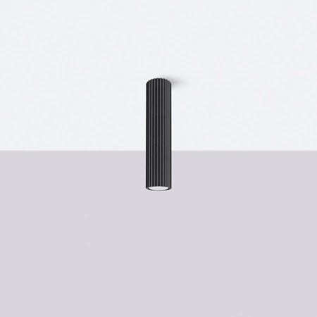 Tuba Spot Deckenleuchte GU10 Schwarz Carbon Deep Space SL.1570 Sollux