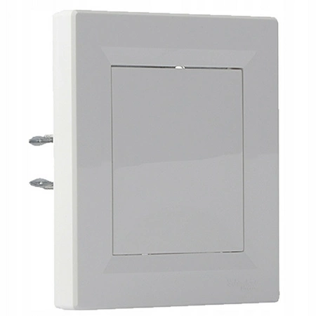 Weiße Endkappe mit SCHNEIDER ASFORA-Rahmen