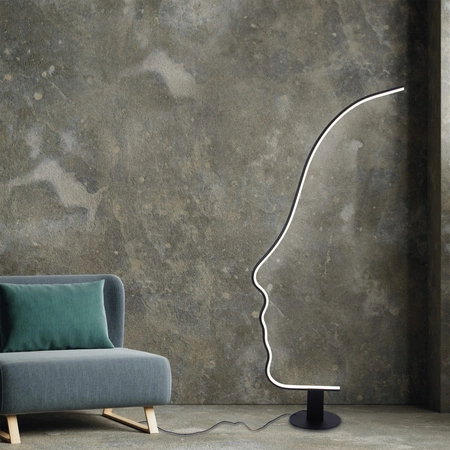 LED Stehleuchte 25W 3000lm 4000K Neutral Schwarz Stranger Sanico Goldlux