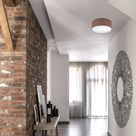 LED-Plafond-Deckenleuchte VIVIAN E27 Braun LM-1.207 Lamkur