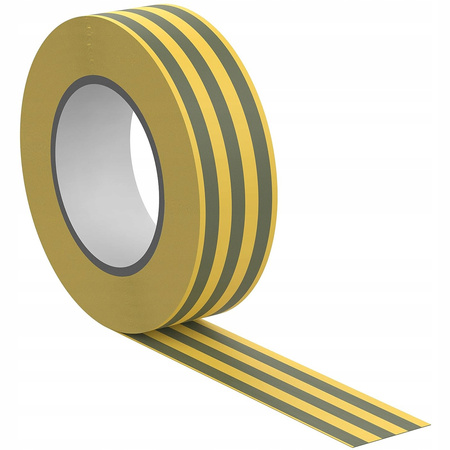 Starkes wasserdichtes PVC-Isolierband 15mm x 0,13mm gelb-grün 10m