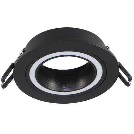 Spot MR16 Schwarz 12V FALCO Sanico Goldlux Einbaustrahler