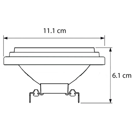 LED Lampen G53 AR111 10.8W = 50W 620lm 3000K Warm 40° CRI95 PHILIPS Dimmbar