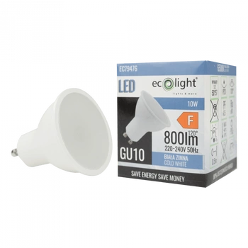 LED-Reflektor GU10 10W 900lm 6500K kaltweiß Ecolight Glühbirne