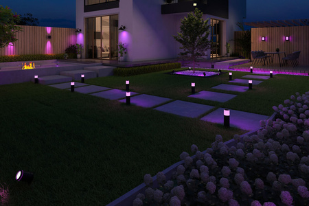 Lampe Laterne Garten Wandleuchte LED Intelligente 4W BLUETOOTH MESH SMART TUYA RGB+CCT CALEX