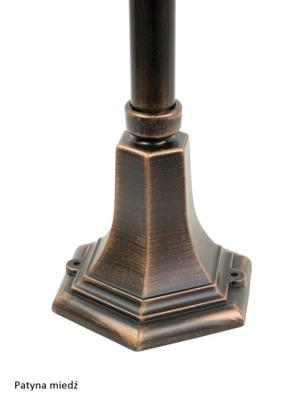 Outdoor-Gartenlampenmast LATERNE E27 Kugeln mit Korb 200 K 5002/3/KPO 72 cm schwarz Su-Ma