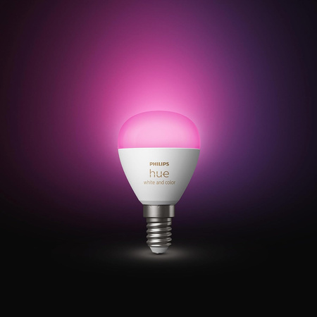 LED E14 P45 5.1W CCT RGB PHILIPS HUE Weiß & COLOR Ambiance Bluetooth Zigbee Glühbirne