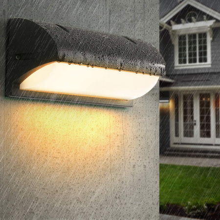 Gartenlampe Elevation Wandleuchte E27 DRACO Schwarz