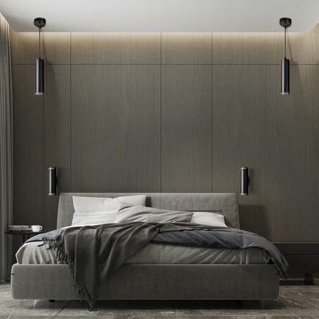 Decke Pendelleuchte Überhang GU10 Schwarz PARIS Sanico Goldlux