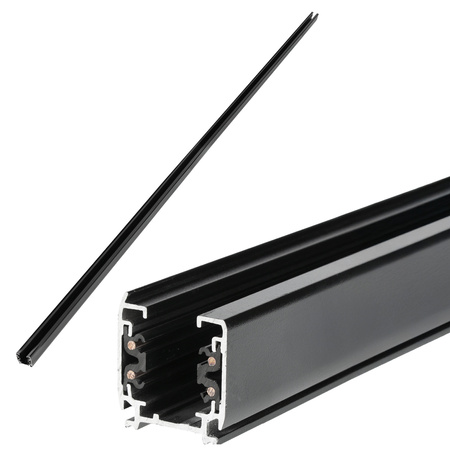 Beleuchtung Stromschiene 3-Draht 2m Schwarz Kobi