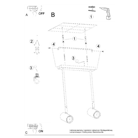NORANO 2xGU10 Reflektor-Halogen-Leuchte Beweglich Schwarz SOLLUX