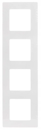 Vierfachrahmen für Lichtschalter und Steckdosen weiß LEGRAND NILOE