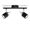 MERANTI Deckenleuchte 2x GU10 Wandmontage Reflektor Beweglich Schwarz PHILIPS
