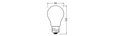 LED-Glühbirne A60 E27 4.2W = 40W 470lm 3000K Warm 300° Value Class Ledvance