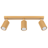 Tuba Spot Reflektor Deckenleuchte 3x GU10 Gold Carbon Deep Space SL.1562 Sollux