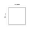 Aufbaurahmen für LED-Panel 60 x 60 ECOLIGHT