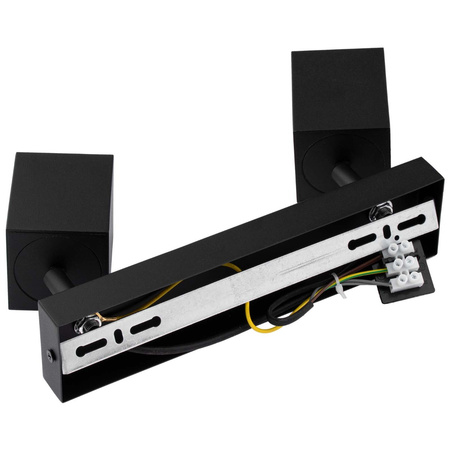 Decken-Reflektor-Wandleuchte 2xGU10 QUANTUS Schwarz