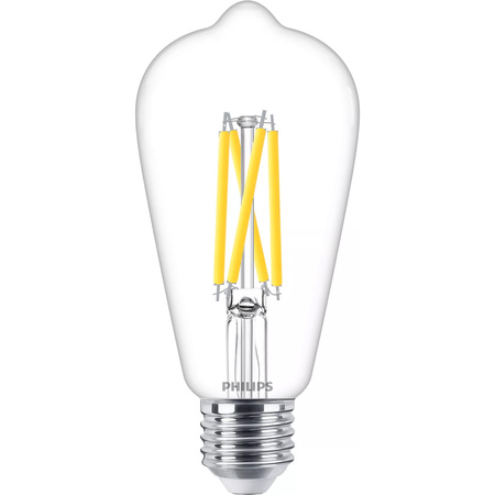 Edison E27 ST64 LED Lampen 5,9 W = 60 W 806 lm 2700 warmes Filament PHILIPS Dimmbar