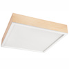 Plafond LED-Deckenleuchte SANTIAGO 4xE27 Quadratisch aus Holz LD-PD-9.6 Lamkur