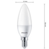 Set mit 6 LED-Kerzenlampen E14 B35 4,9 W = 40 W, 470 lm, 2700 K, warm matt, PHILIPS