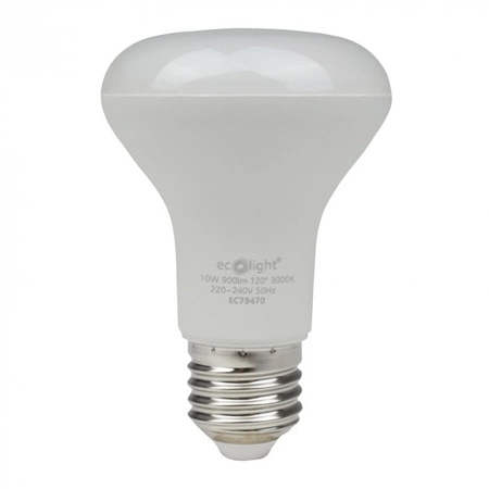 LED-Reflektor-Lampe R63 E27 10W 900lm 3000K Warm Ecolight