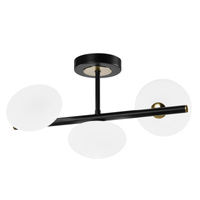 Dekorative Deckenleuchte G9 Schwarz Gold Eleganz Kobi