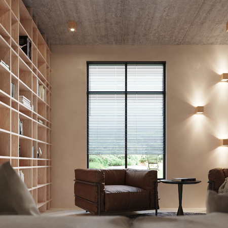 Wandleuchte QUAD G9 Cube oben/unten Skandinavisch Holz SOLLUX