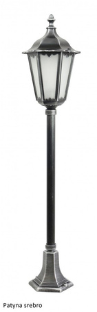 Außengartenlampe LATERNE E27 Retro Classic K 5002/2 114cm schwarz Su-Ma