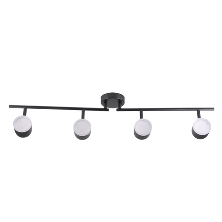 Decken-/Wandleuchte verstellbar 16,8W LED RAWI 4 schwarz 3000K GOLDLUX (Polux)