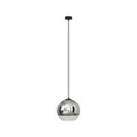 GLOBE PLUSm 7606 Nowodvorski Schwarz Chrom E27 Deckenaufhängung Glasschirm Modern