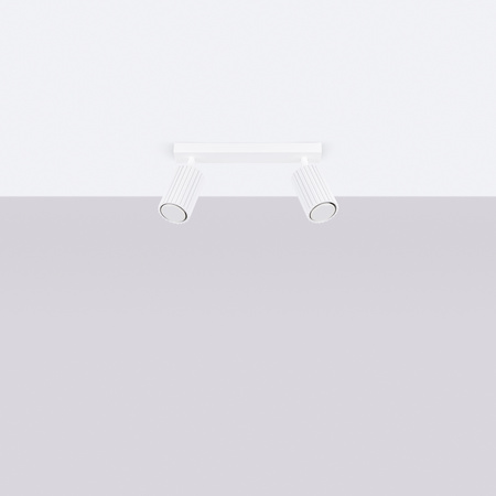 Tuba Spot Reflektor-Deckenleuchte 2x GU10 Weiß Carbon Deep Space SL.1542 Sollux