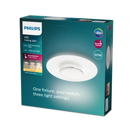 LED-Deckenleuchte Plafond 40W 4200lm 2700K Weiß Granat Philips
