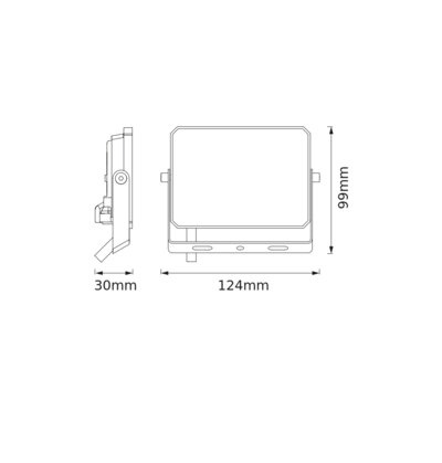 LED-Strahler Halogen-Außenstrahler 10W 6500K 1800lm IP65 FLOODLIGHT LUX OSRAM
